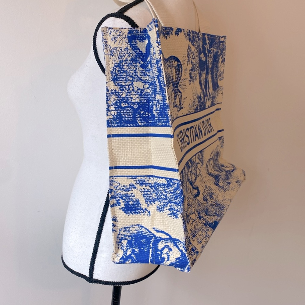 💙Christian Dior Straw Dioriviera Tote - Picture 8 of 13